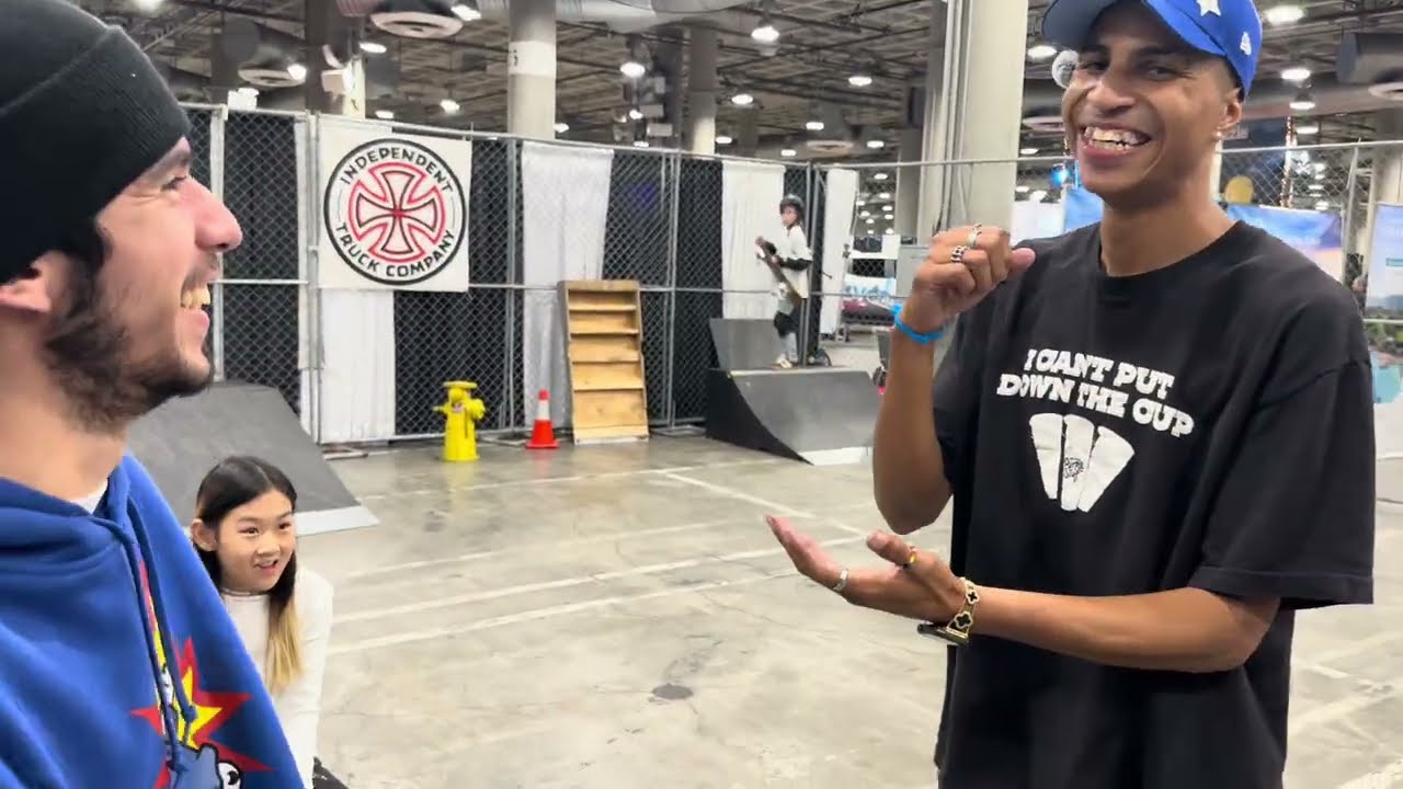Unsanctioned “Game Of Skate” Vs. @davebustosjr8779  at Los Angeles Convention Center ( Ski Dazzle ) 