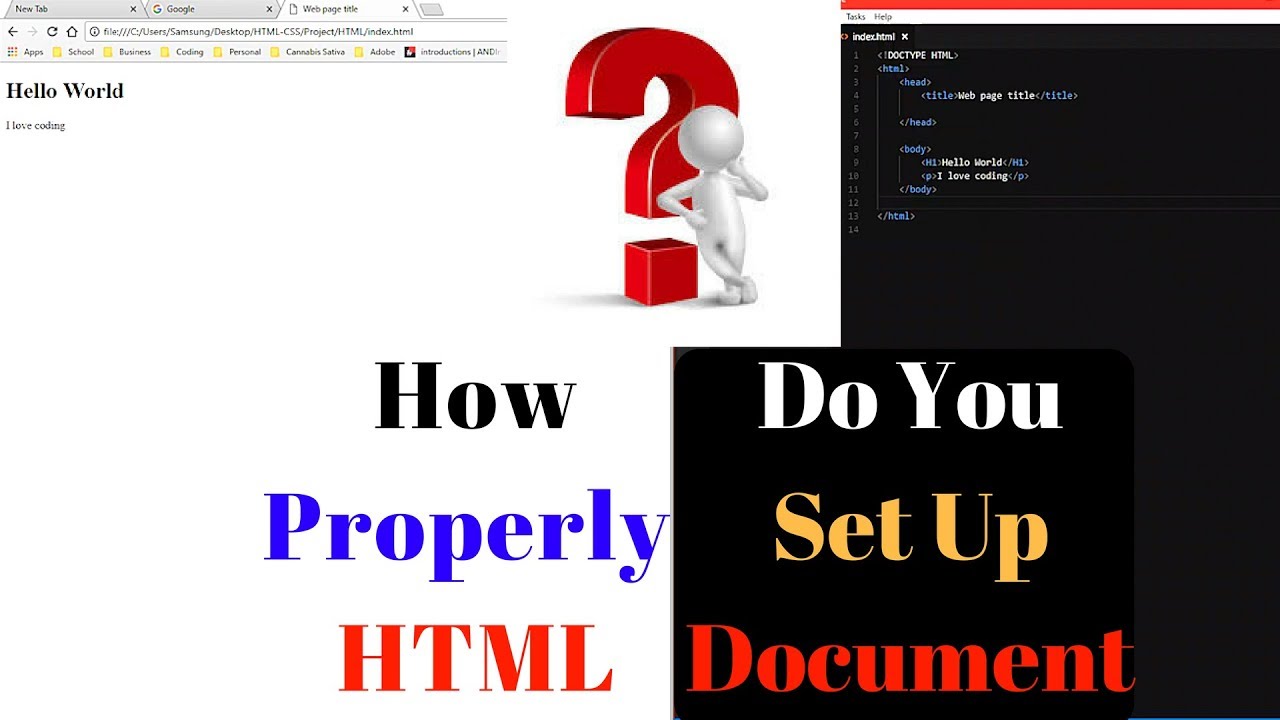 How To Properly Set Up an HTML Document