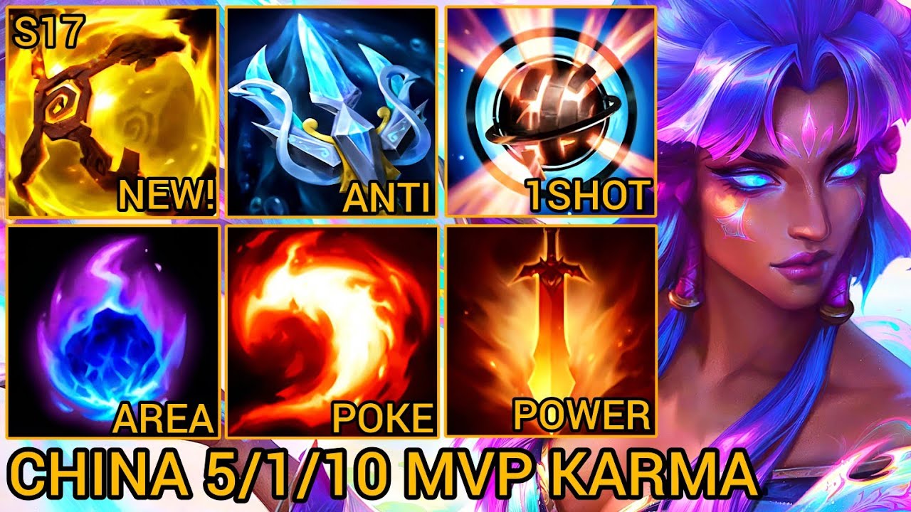 Karma Legend Support MVP 5/1/20 - China Server Wild Rift Best High Tier New Build Season 17