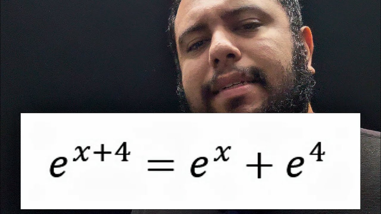 e^(x+4)=e^x+e^4 #matemática #math #educação #exponencial #euler 