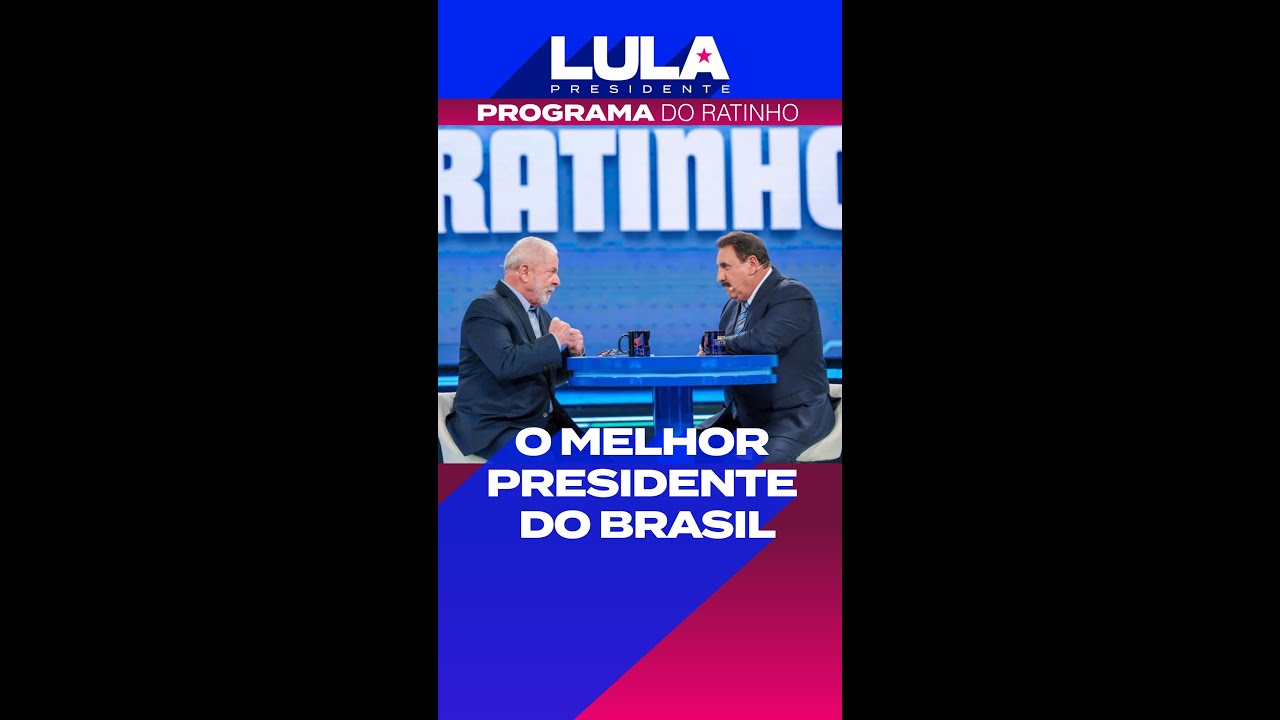 Lula no Ratinho: O melhor presidente da hist&oacute;ria do Brasil