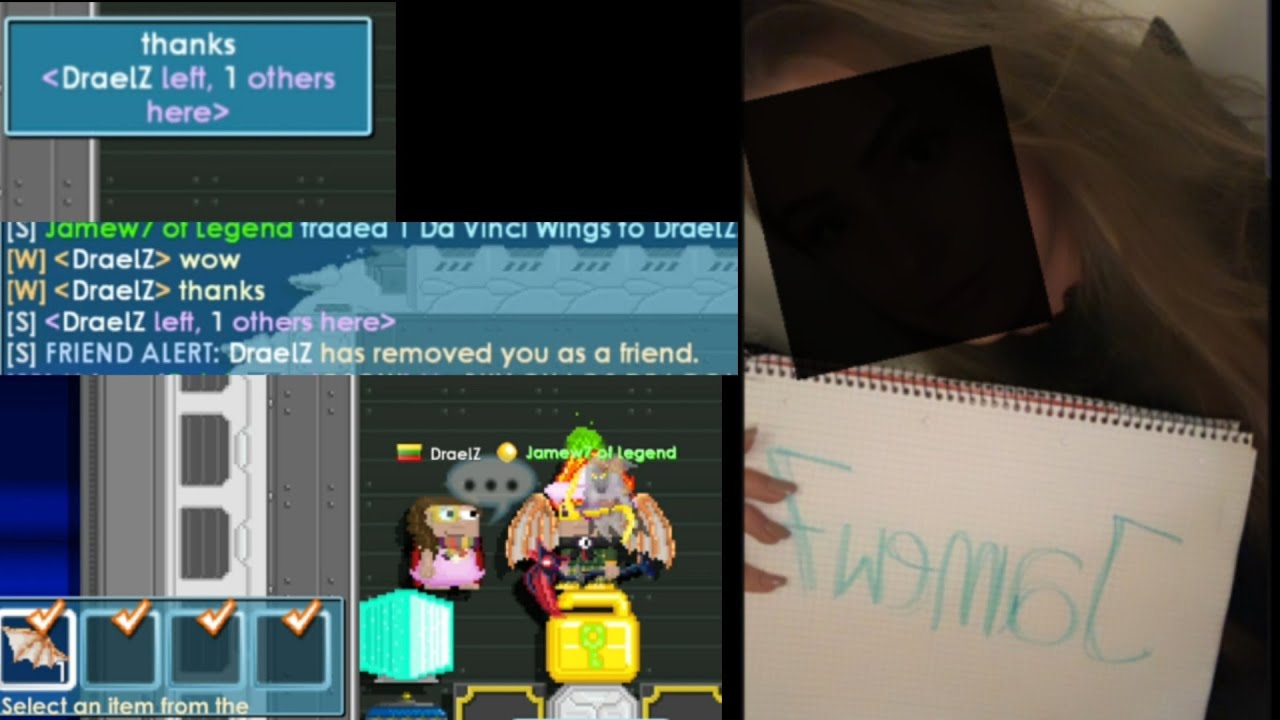 I Got Scammed Da Vinci Wings By Girl (GOLD DIGGER!) - Growtopia