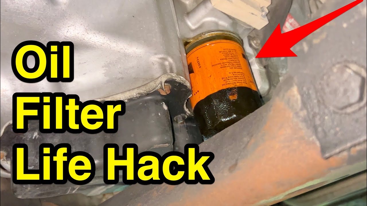 Easy trick: how to remove engine oil filter without making a mess