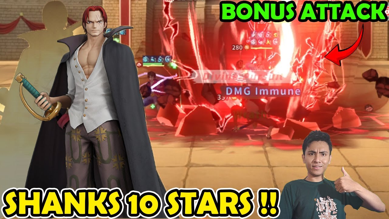 MENGERIKAN KEKUATAN DARI SHANKS BINTANG 10 !! SERANGAN TAMBAHAN DAMAGE 250% - SAILING TREASURE