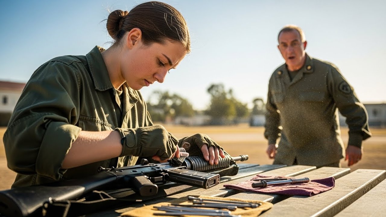 They Laughed at the Girl Cleaning Rifles — Until the Colonel Froze at Her Tattoo