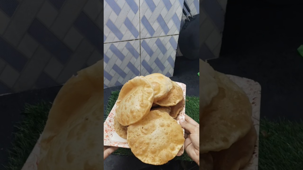 Oil Free Puri | How To Make Puffy & Soft Puri Recipe | Poori Recipe💫 #puri #poori #shorts #explore