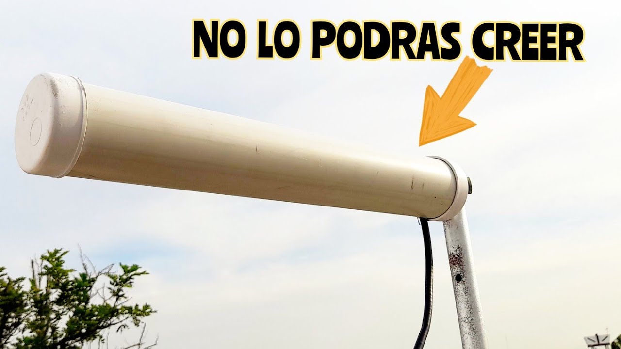 antena casera TODOS los canales HD de TV digital solo con coaxiall
