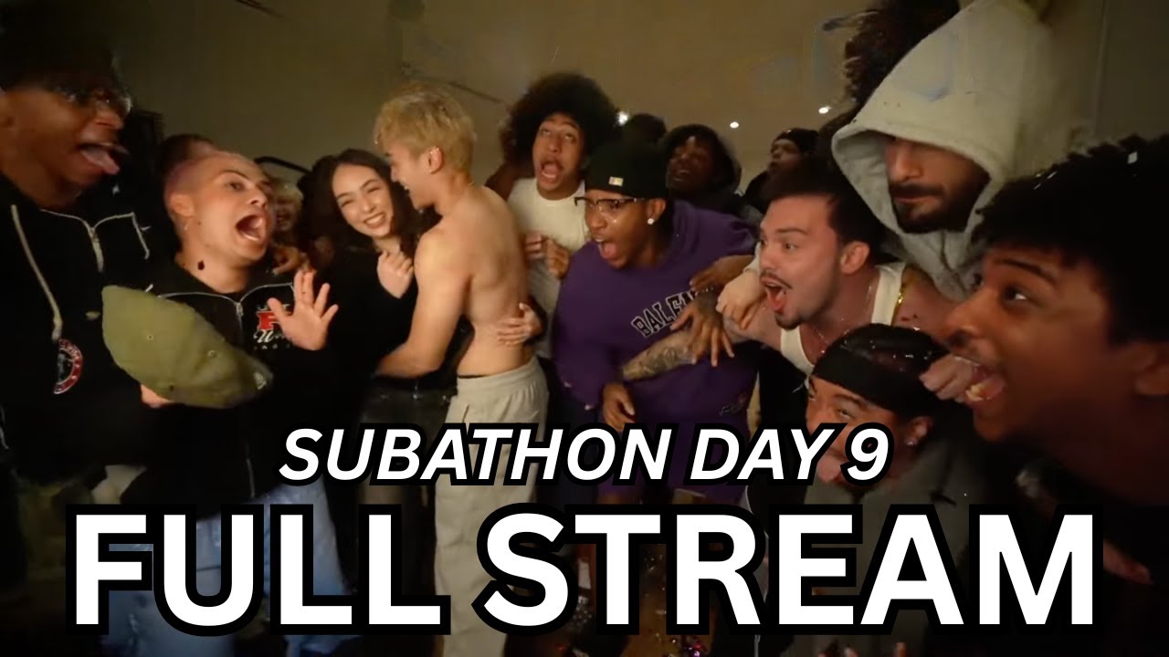 9 OCT - FAZE SUBATHON 2 DAY 9: Jason Hits 100K, Fat Friends Tryout, Guess The Short Person! (PART 1)