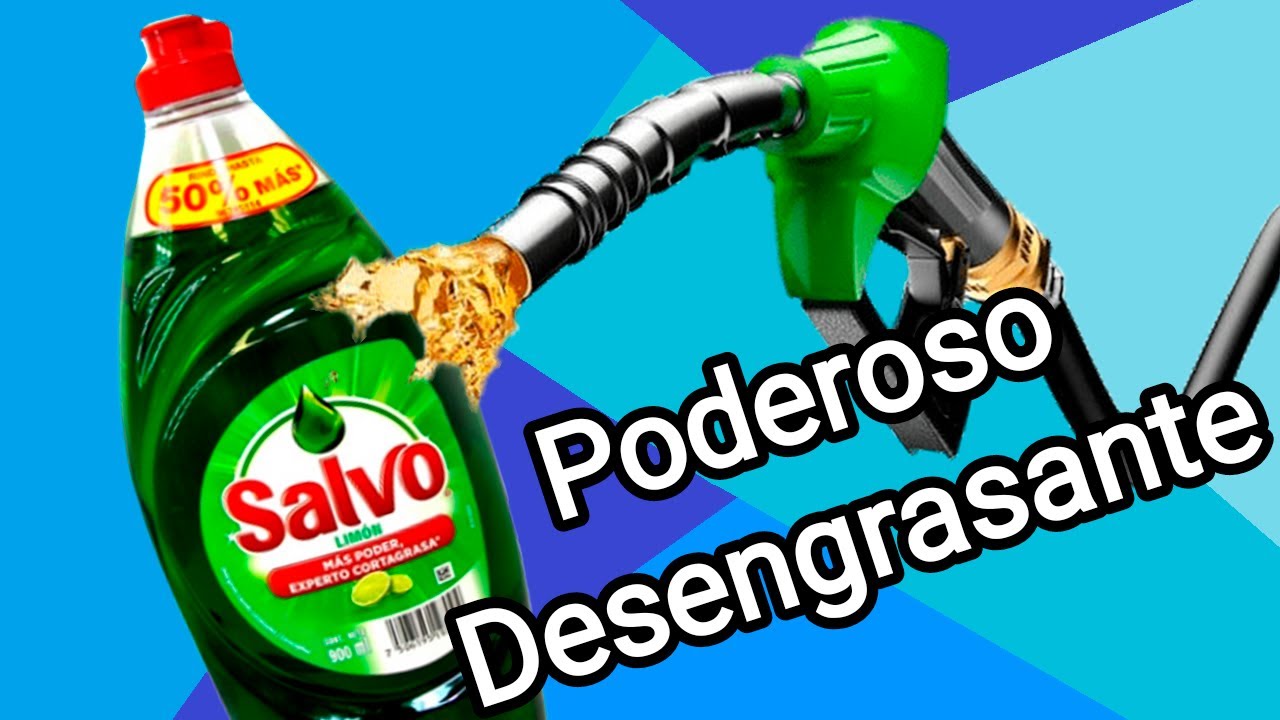 Jabón para trastes y gasolina como desengrasante ¿funciona?