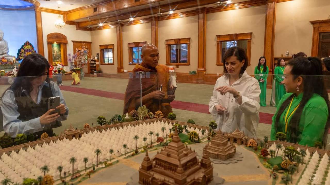 🙏welcome Madam Anna Hakobyan, Spouse of the Prime Minister 🙏#WalkForPeace #PeaceWalk #BuddhistMonks