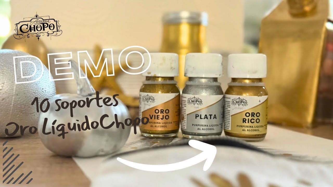 Oro L&iacute;quido Chopo: el toque premium que transforma tus creaciones | DIY