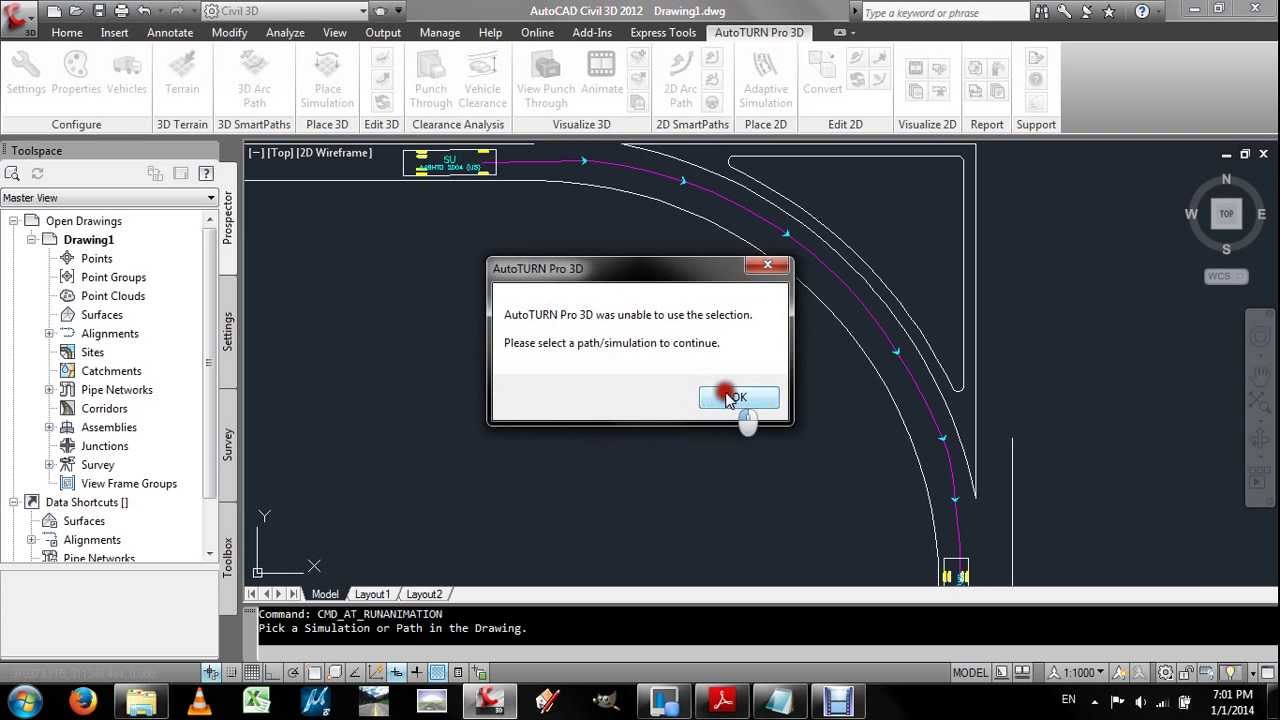 Highway Design Autocad Civil 3D (Creation of Islands and Turning Lanes at Intersections)