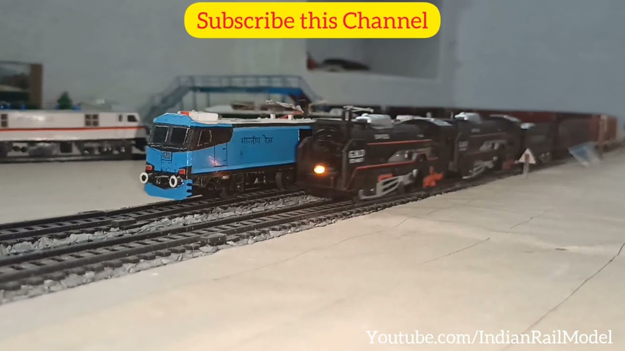 Railking's long freight train || 6 feet long toy train hauled by 2 Gmd Loco