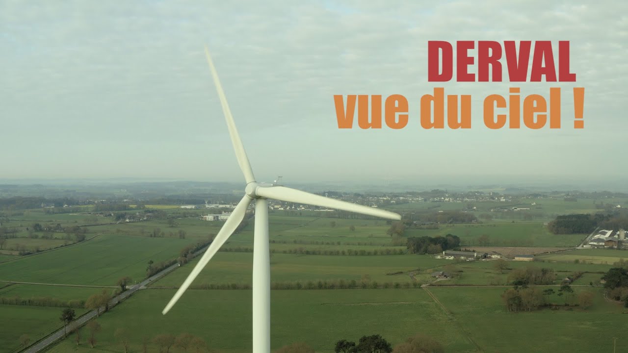 La commune de Derval vue du ciel !