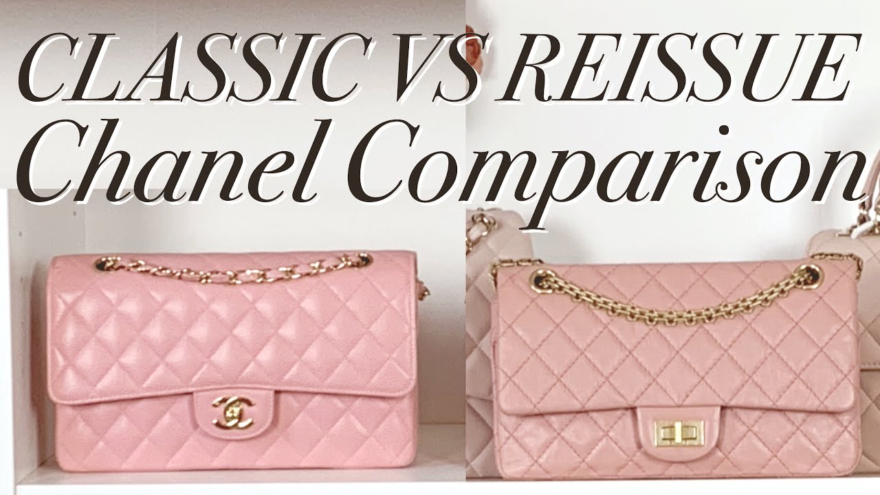 CHANEL CLASSIC FLAP MEDIUM VS REISSUE 225 ♡ What Fits, Mod Shots & More! ♡ xsakisaki