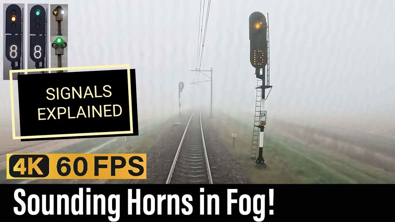 Train Cab Ride NL / Sound the Horns - Dense Fog! / Den Helder - Amsterdam / VIRM IC / March 2026