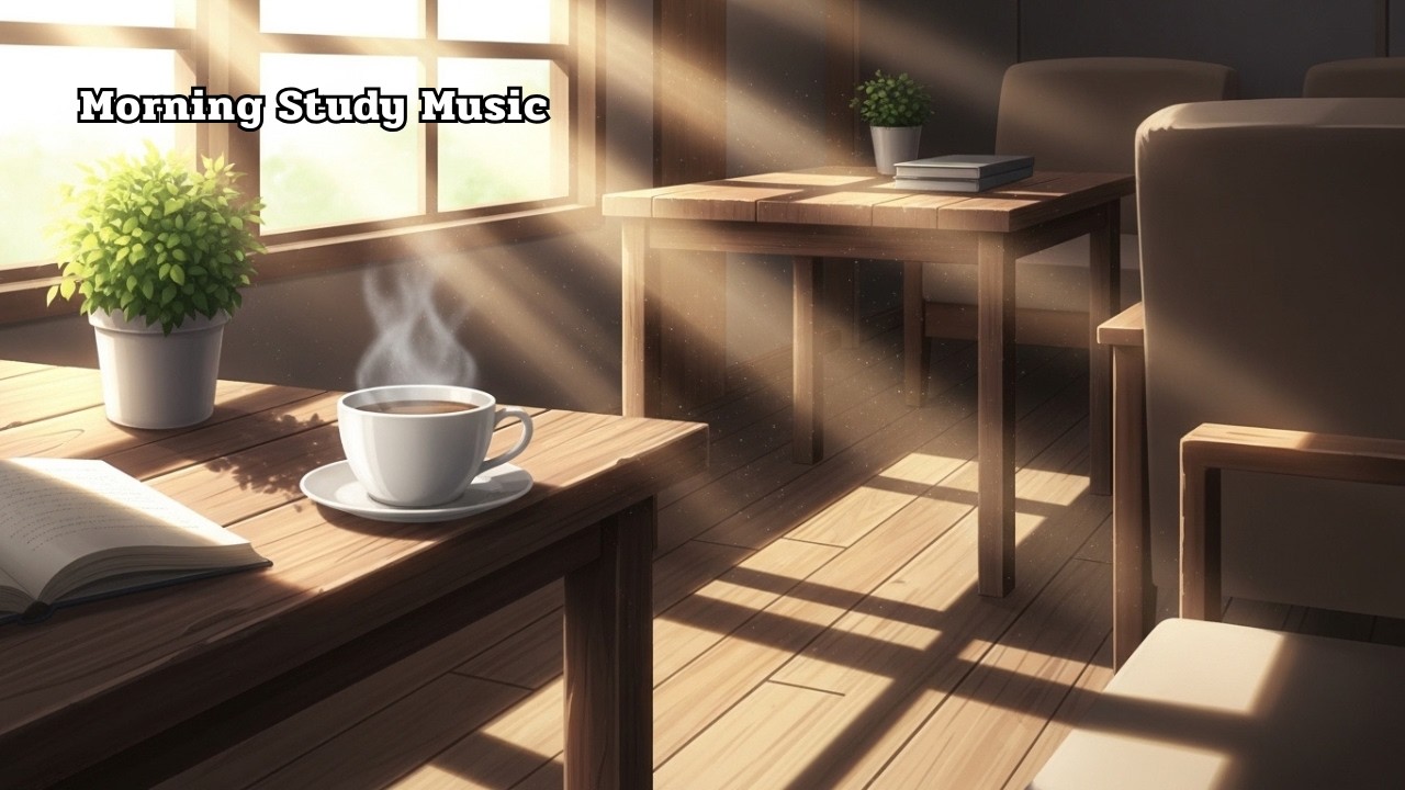 Sunny Morning Study Cafe Lofi ☀️📚6 Hours Focus & Relax Coffee Shop Music