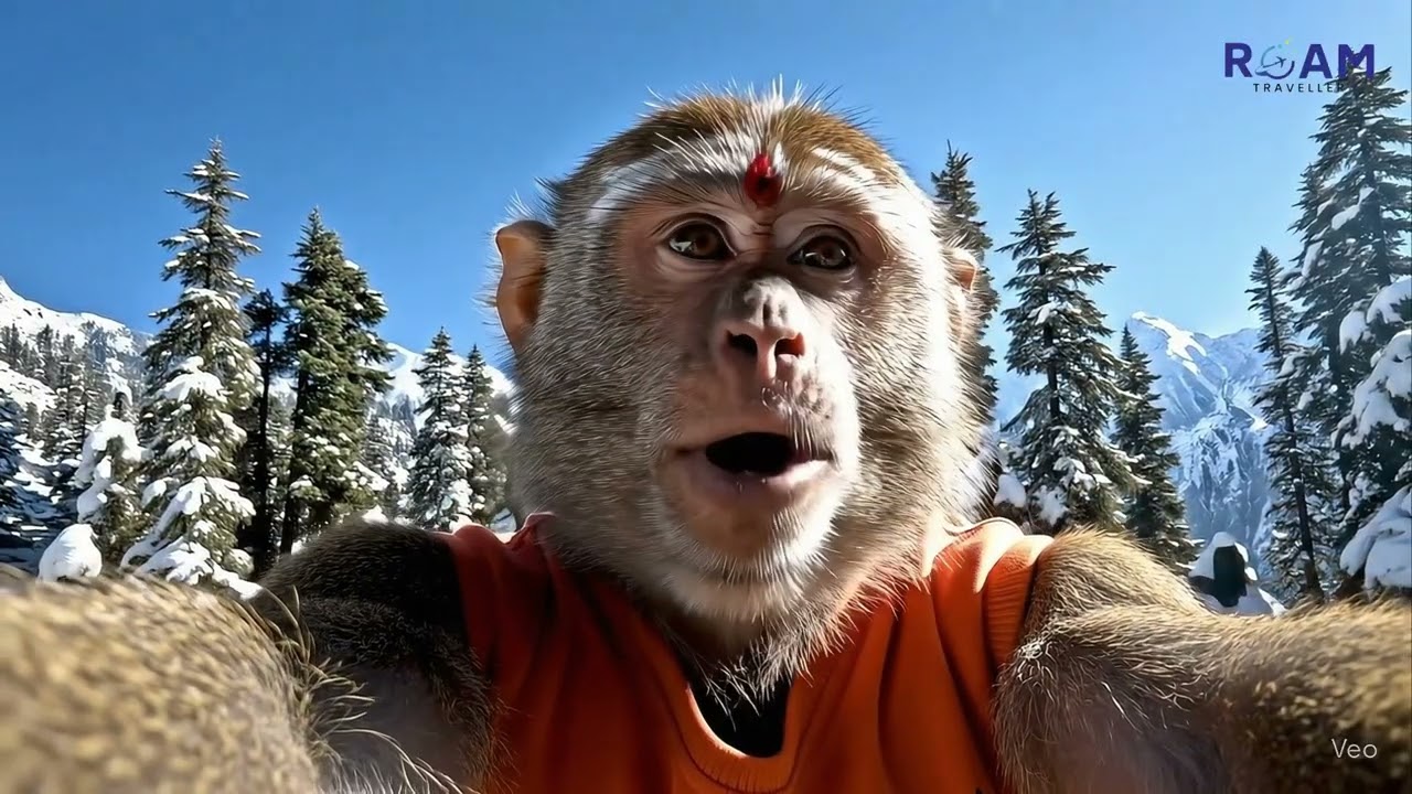 🐒 RT the Monkey’s Divine Trek to Kedarnath | Heartwarming Himalayan Vlog