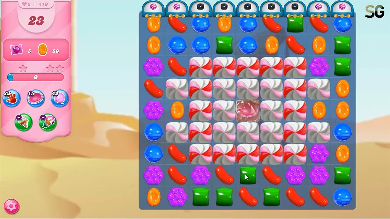 Candy Crush Saga Level 419 (2021 Version)