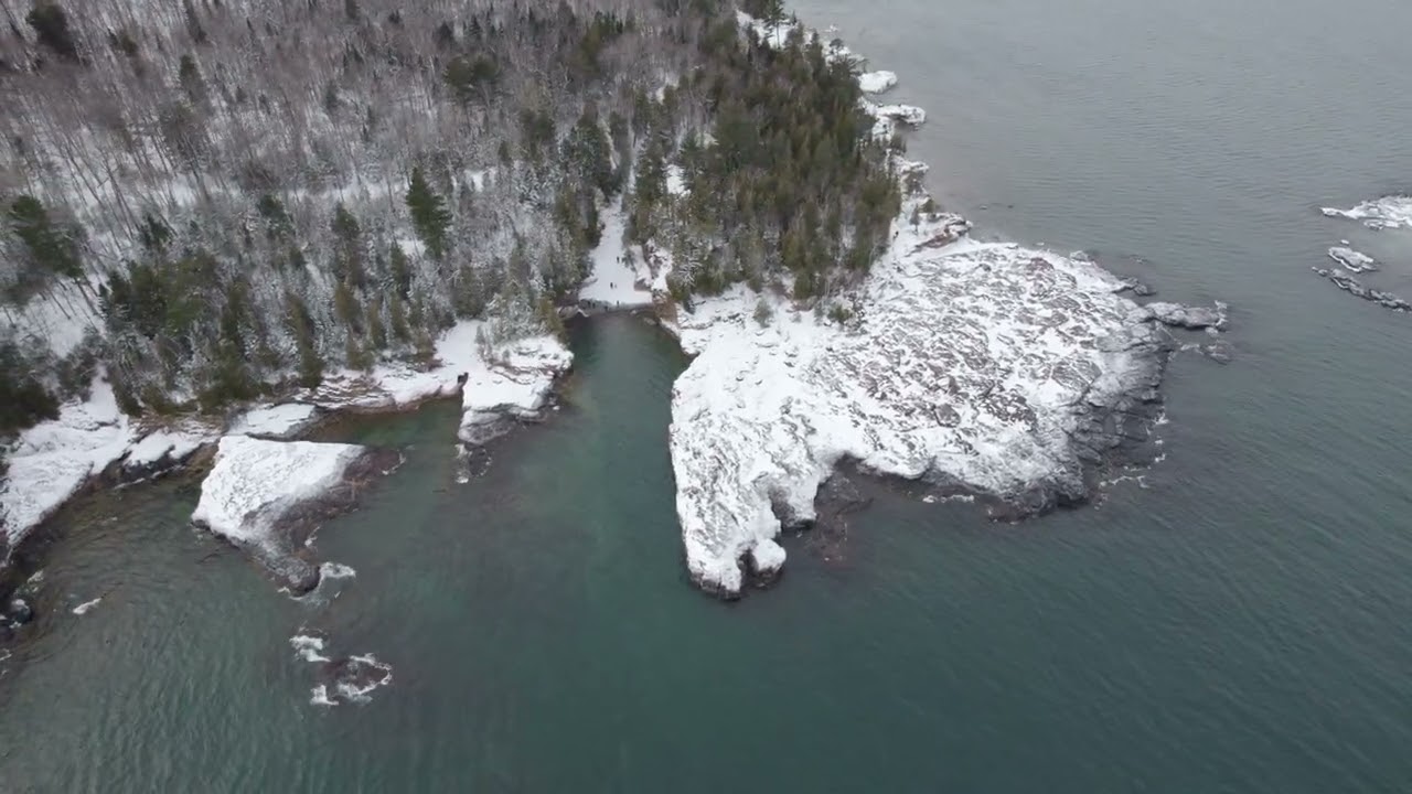 Black Rocks blanketed in snow and ice after February storm