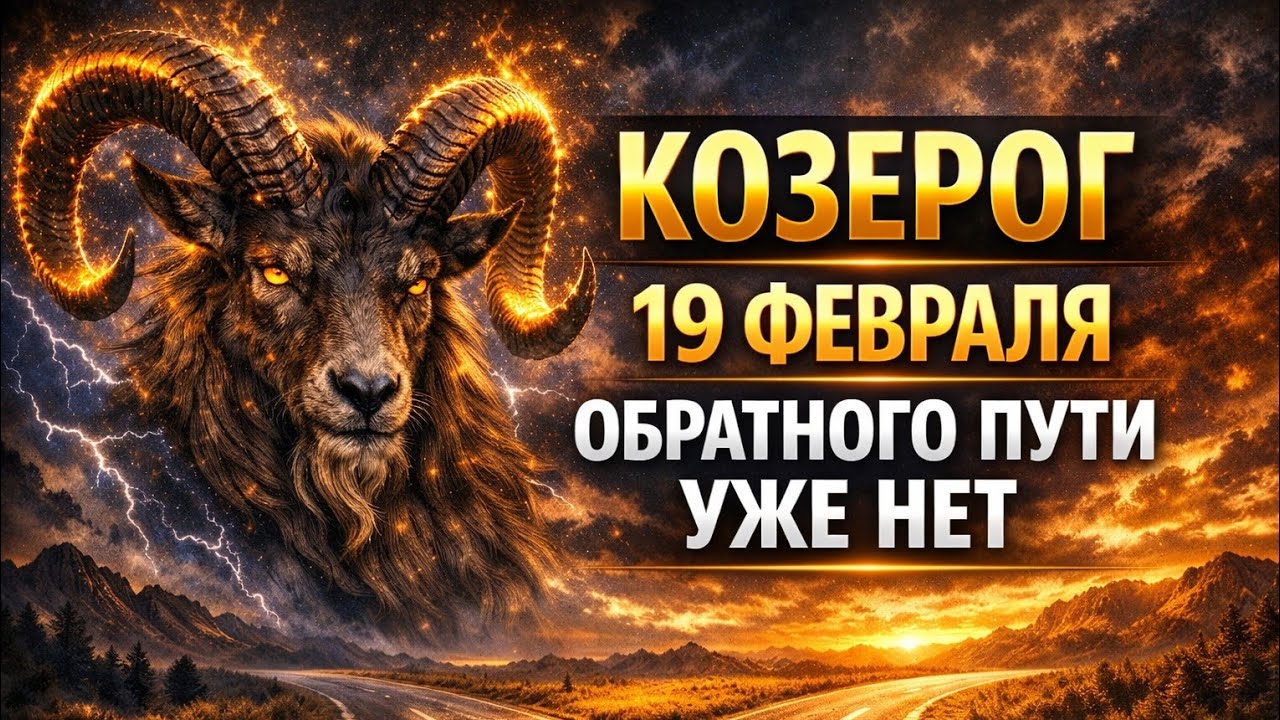 Козерог гороскоп на сегодня,  что готовит судьба Козерога 19 февраля. 
