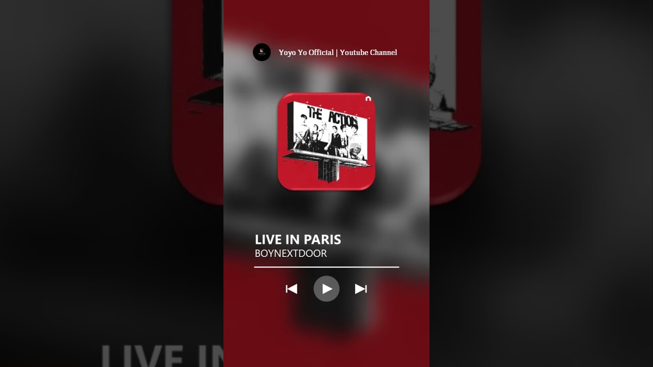 BOYNEXTDOOR - Live In Paris (Ringtone Cut)