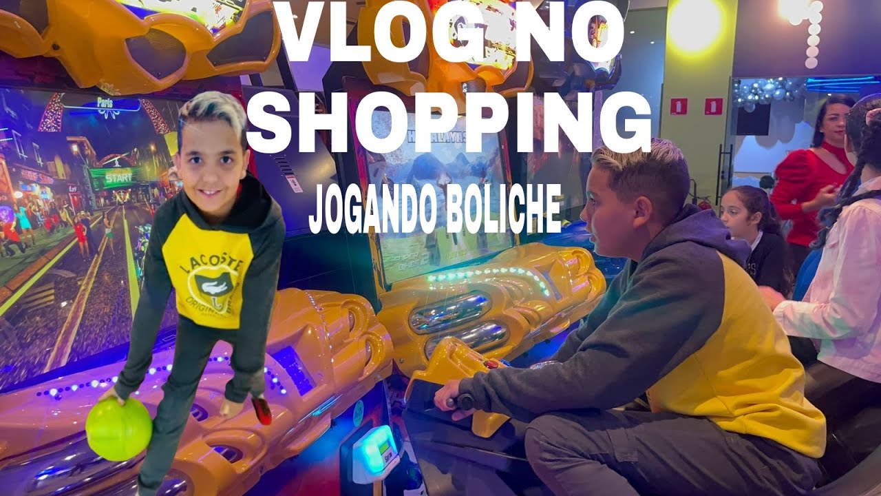Vlog no shopping jogando boliche,v&iacute;deo game,Mac donalds e muita Divers&atilde;o
