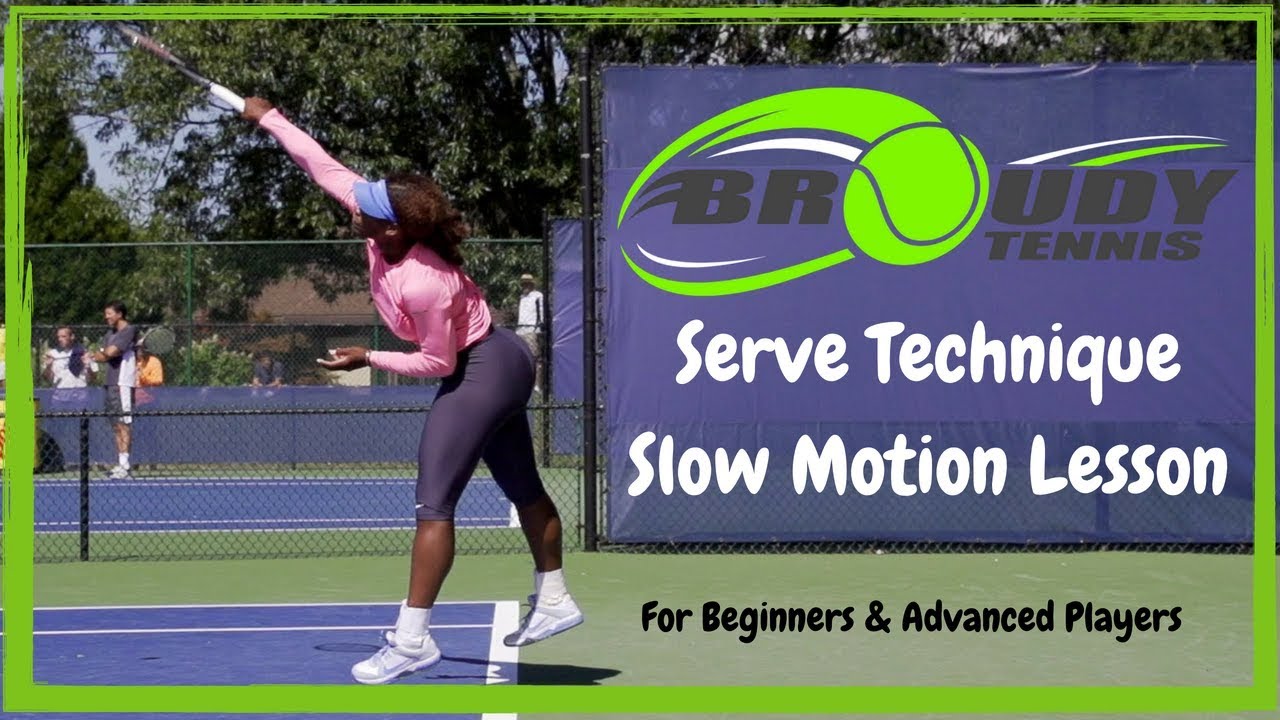 Tennis Serve Technique [Slow Motion Lesson!]
