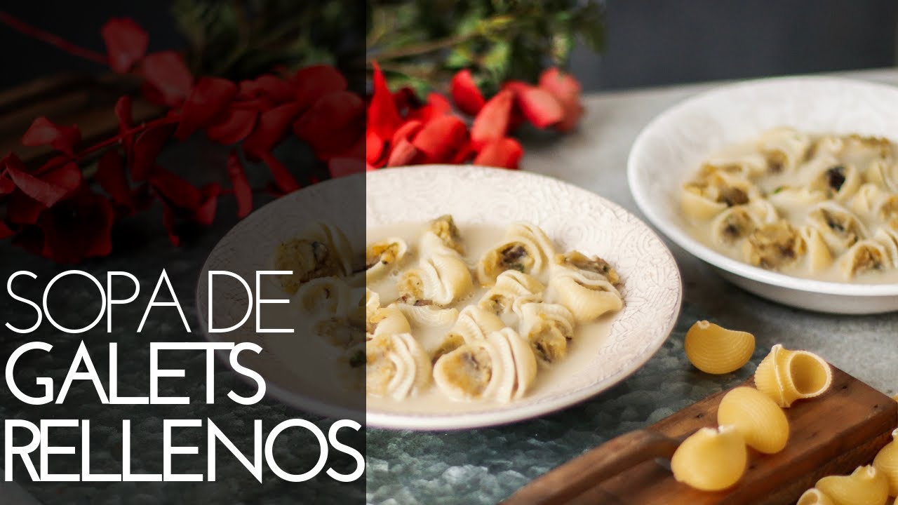 Sopa de galets rellenos de verduras | ESPECIAL NAVIDAD | Delicious Martha