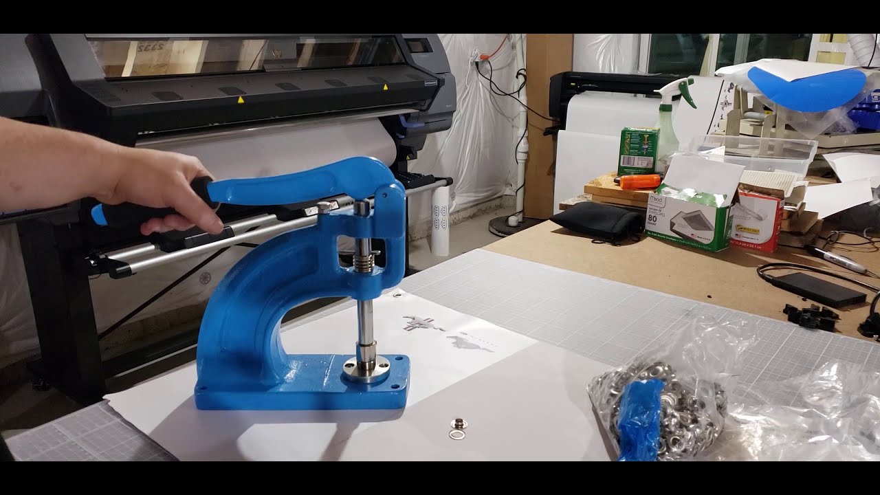 my Amazon grommet machine press for Banners review