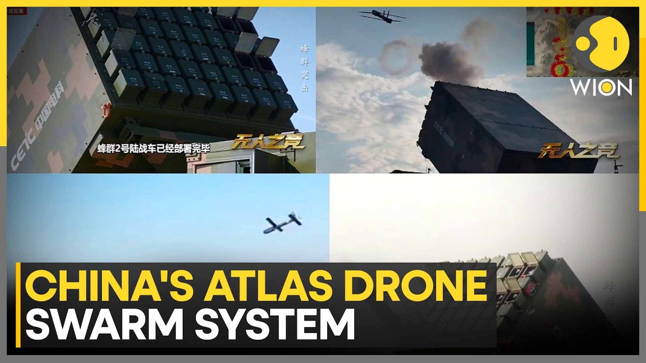 China Unveils Atlas Drone Swarm System | Next-Gen Military Technology | WION