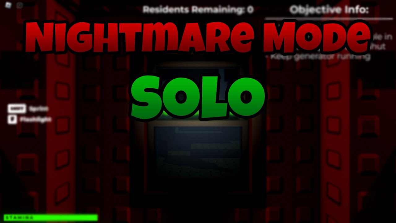 Nightmare mode SOLO Complete! (Roblox - Trespasser)
