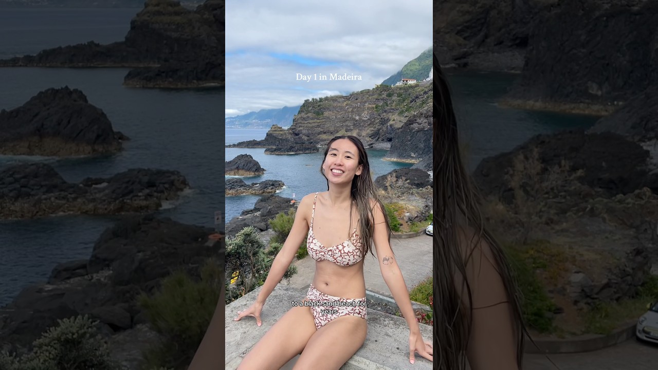 Come with me to visit Seixal beach and natural pools #madeira #portugal #travelvlog