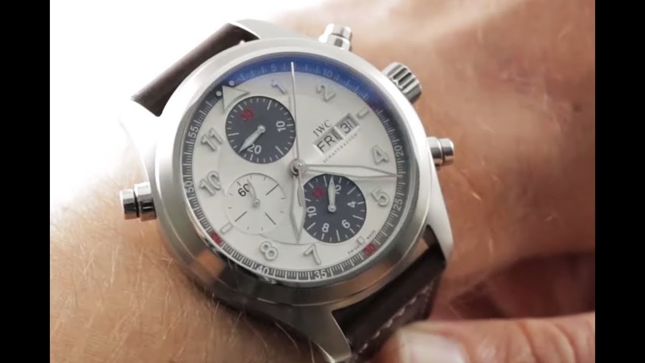 IWC Pilot&rsquo;s Watch Spitfire Double Chronograph 3718-06 IWC Pilot's Watch Review