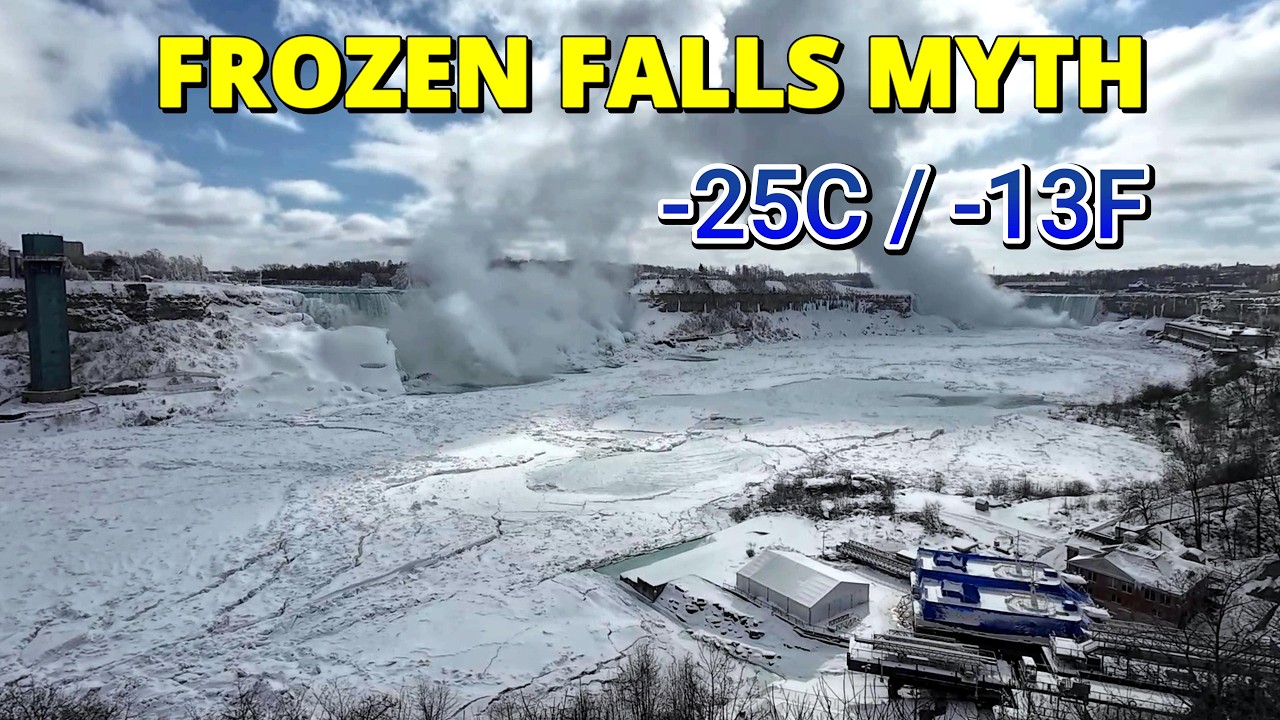 NIAGARA FALLS FROZEN / MYTH BUSTED: Walking to Horseshoe Falls