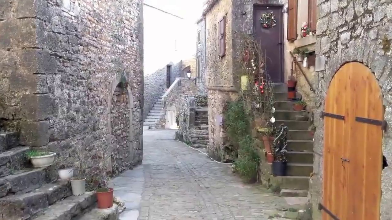 French Real Estate Charm Samples of Stone Stairs in a Fortress Village