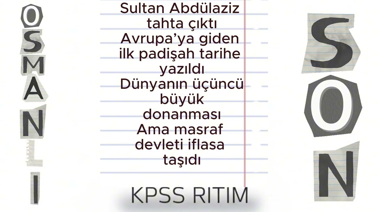 Kpss Tarih I Dağılma Dönemi I Kpss Ritim