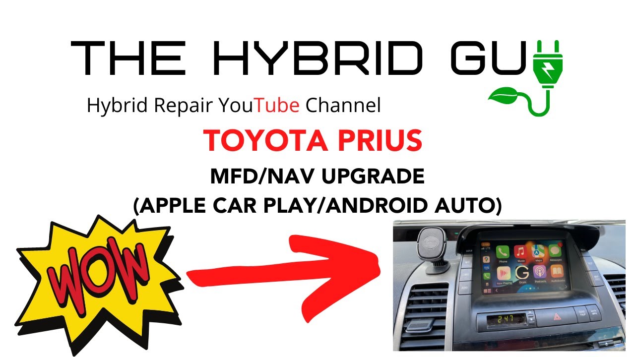 Получите Apple Car Play или Android Auto для вашего Toyota Prius (используя заводской MFD!)