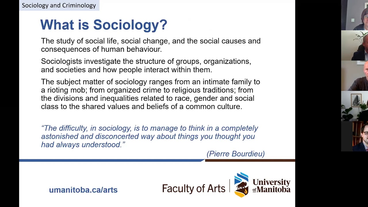 Sociology and Criminology at the Faculty of Arts