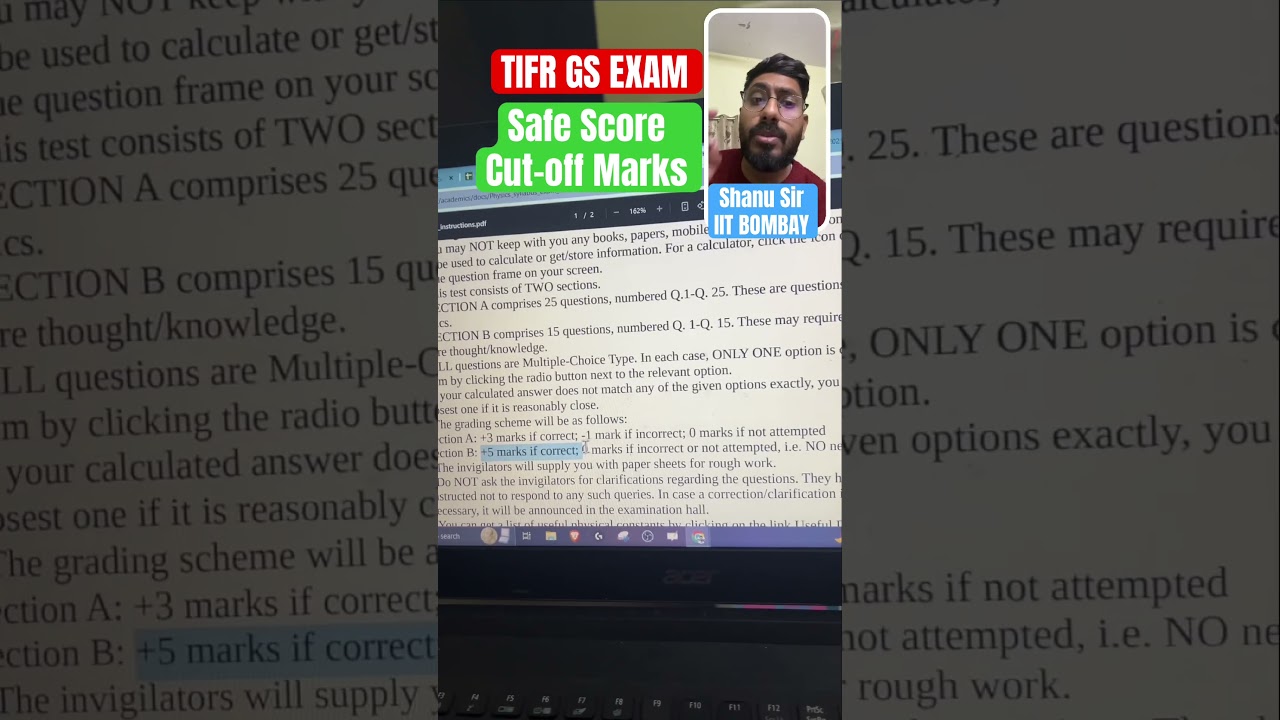 TIFR GS 2025 CUTOFF || TIFR GS 2026 || TIFR CUTOFF PHYSICS #update #tifr #TIFR2026