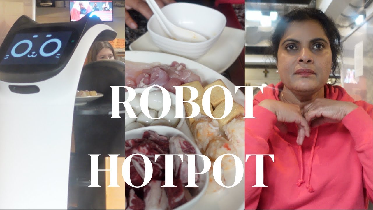 Robot hot pot  in Edmonton Restaurant!