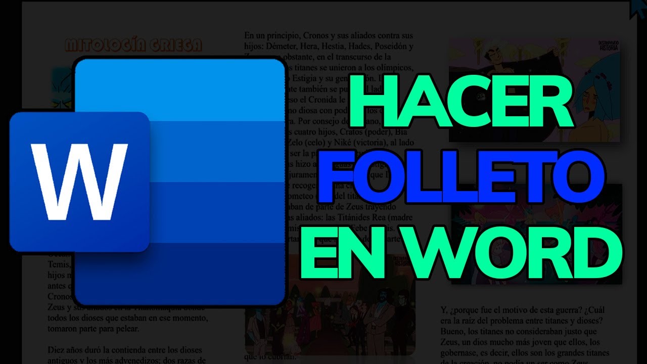 ➡️ Cómo hacer un FOLLETO en MICROSOFT WORD || Paso a Paso (FÁCIL)
