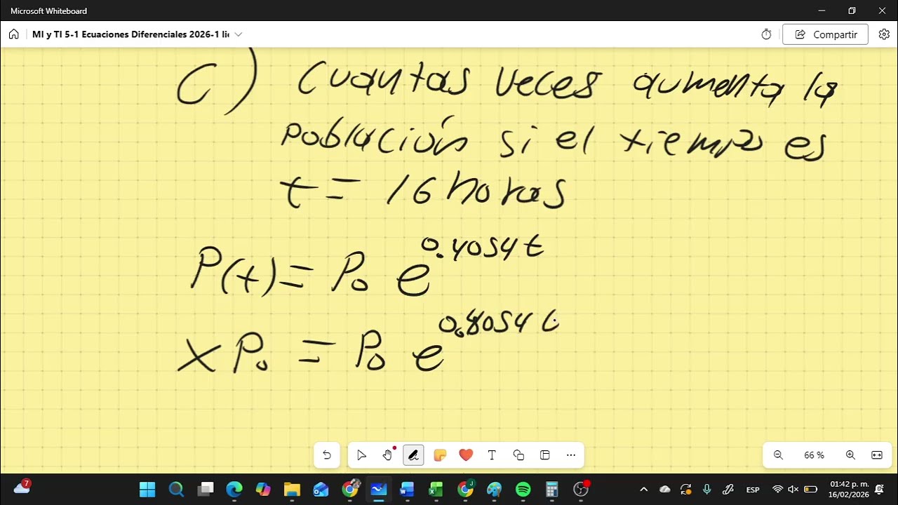 MI y TI ECUACIONES DIFERENCIALES Clase del 16 de Febrero 2026 Parte 2