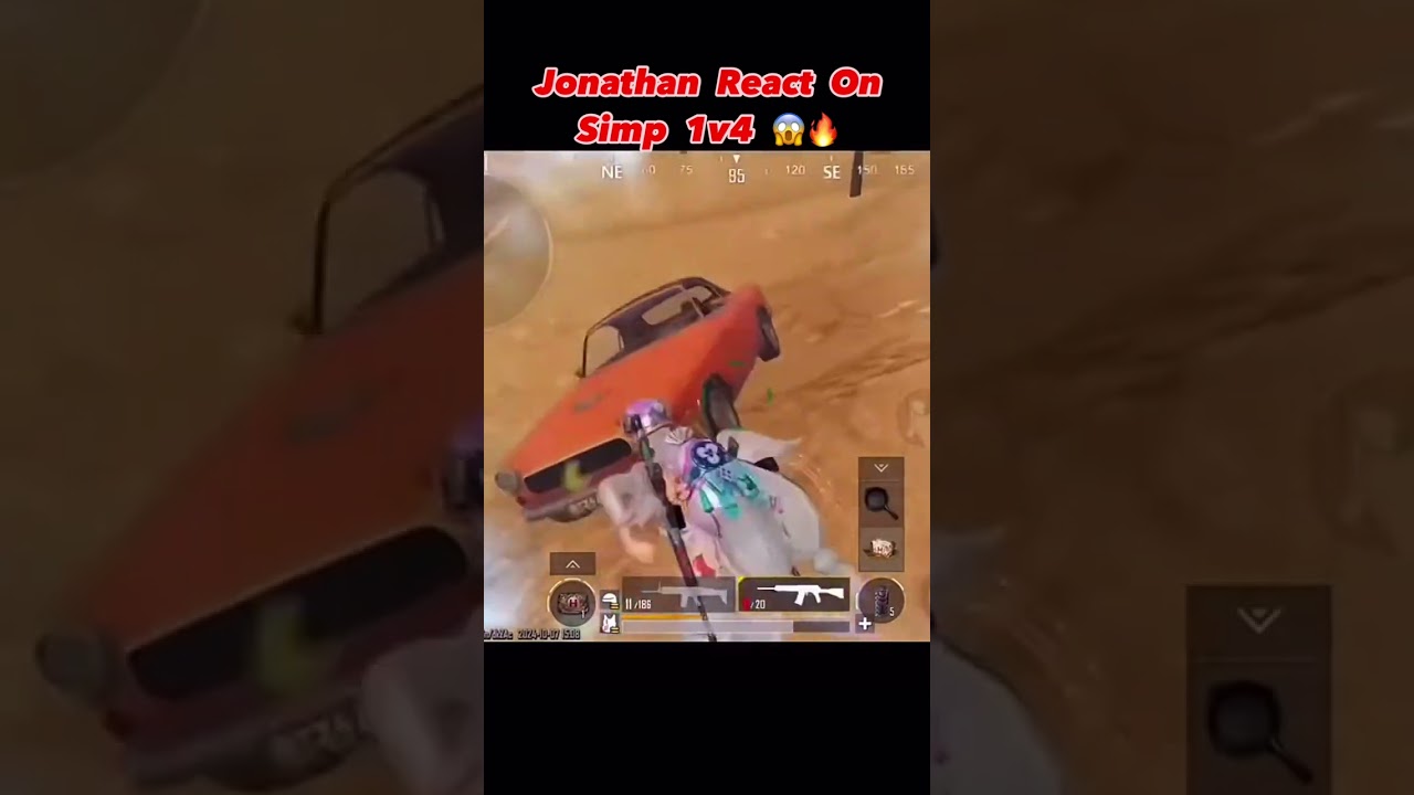 Jonathan react Simp 1v4💀💀  #esports #pubgmobile #Jonathan