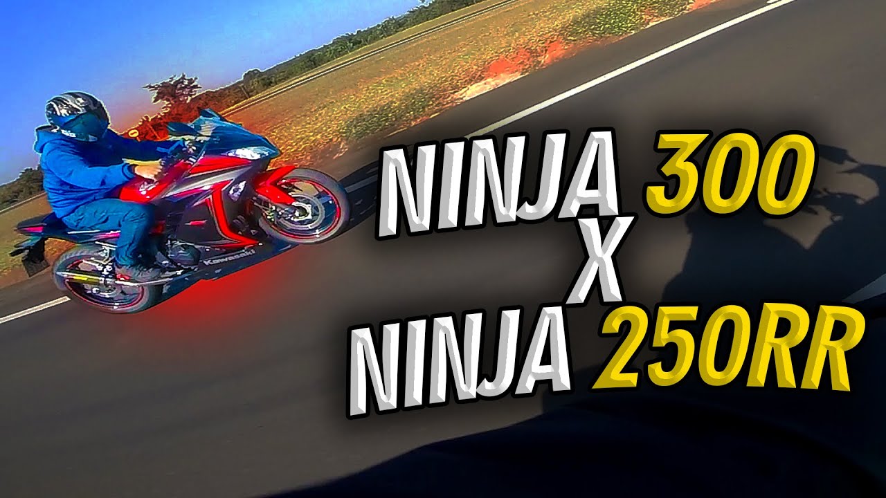 AGORA DEI PAU NELE - NINJA 300 x NINJA 250R PREPARADA TOP SPEED