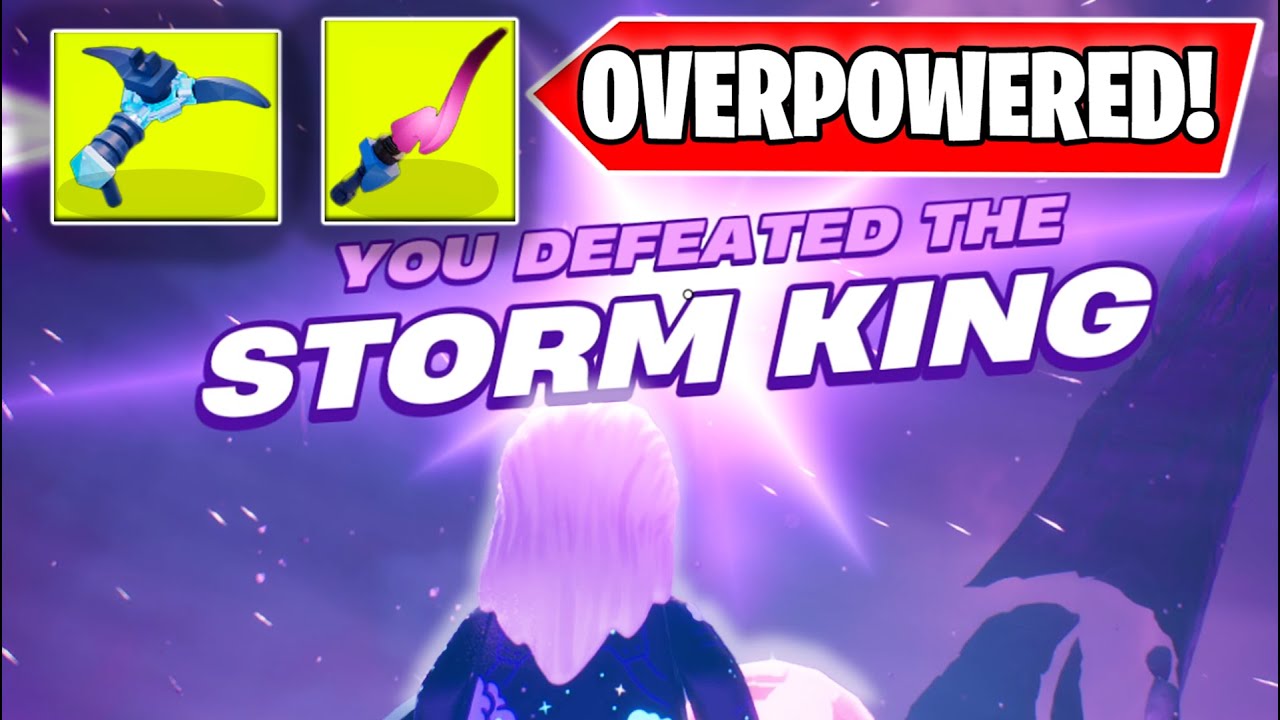 I defeated the NEW LEGO FORTNITE BOSS with this OVERPOWERED WEAPON (LEGO FORTNITE STORM CHASERS)