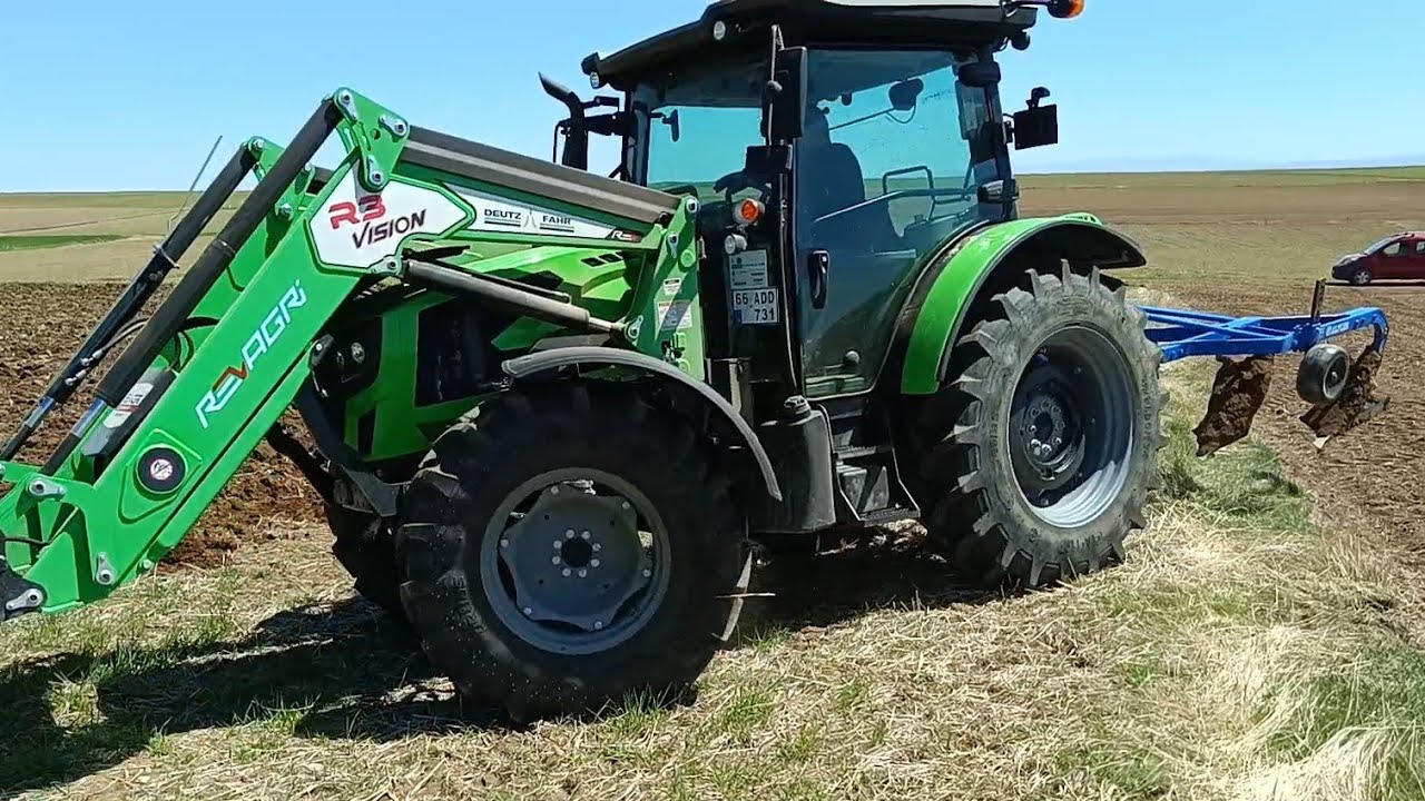 Deutz Fahr 5080 E Kazayağı Kültüvatör Çekimi