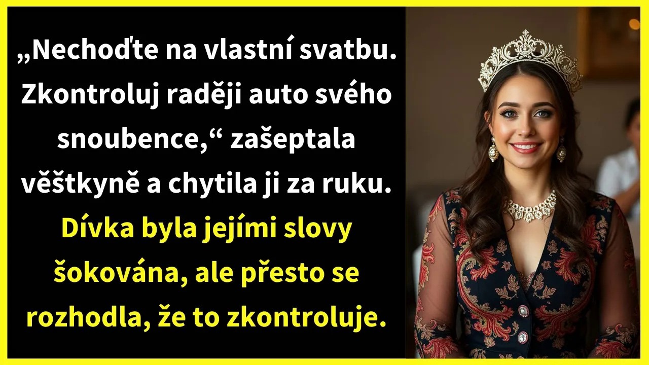 „Nechoďte na vlastní svatbu. Zkontroluj raději auto svého snoubence,“ zašeptala věštkyně a chytila