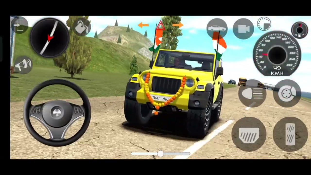 Модифицированный Mahindra Thar😈Игры: Indian Thar (Gadi Wala Games) Автомобильная игра для Android...