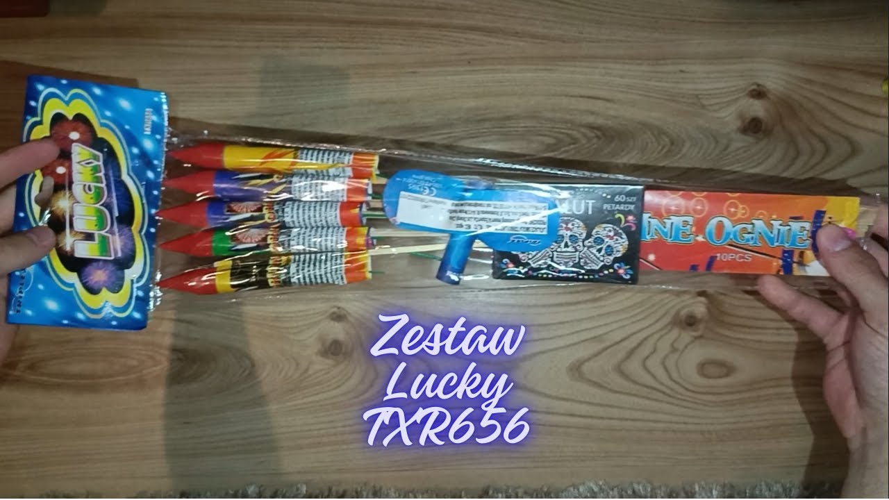 Zestaw fajerwerków Lucky Triplex TXR656! Rocket Fireworks